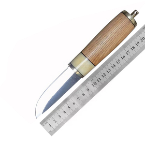 Cuchillo Puukko Hecho a Mano con Mango de Madera, Hoja Fija, para Caza, Bushcraft, Camping y Supervivencia - Product Image 6