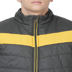 2026 Latest Wholesale High Quality Custom Made Mens Warm PU Leather Waterproof Polyester Wadding Puffer Vest <b>Quilted</b> Waistcoat - Product Image 6