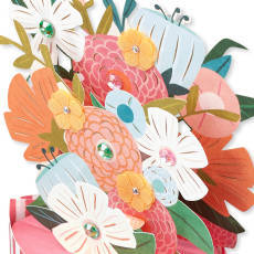 Cartes 3D Pop-up en Papier Premium, Assemblées à la Main, Bouquet de Fleurs Pop-up pour Tous les Âges, Cadeau d'<span class=keywords><strong>Anniversaire</strong></span> avec Enveloppe - Product Image 3