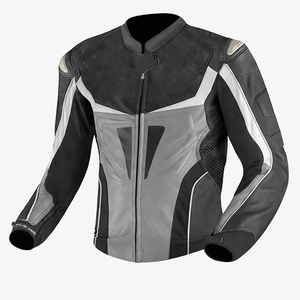 Chaqueta de Carreras Obsidian Stride GSX de Cuero, Impermeable, de Secado Rápido, con Protección CE Nivel 2, para Motociclismo y Pistas, con Protección Speed Hump - Product Image 1