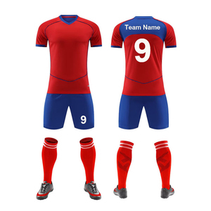 Conjunto de Uniforme de Fútbol Profesional para Adultos, Logotipo Personalizado Impreso, Tela de Secado Rápido, 100% Poliéster, Transpirable - Product Image 3