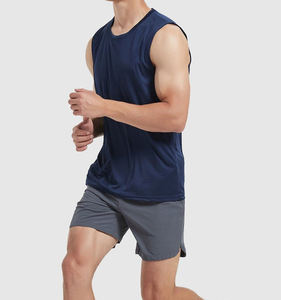 Débardeur de musculation respirant pour homme, sans manches, en coton côtelé, pour la musculation, l'entraînement et le fitness - Product Image 4