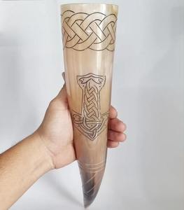 Cuerno Vikingo Artesanal para Beber Hecho a Mano con Cuerno Natural Genuino - Product Image 4