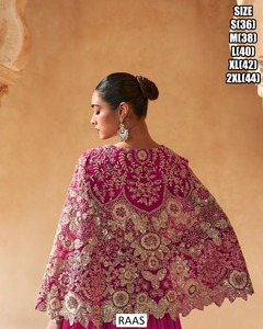 Lehenga Choli Elegante Bandhani Gulnaar Grace, Largo hasta el Suelo, con Chinon, para Mujer, Verano/Invierno, Fiesta, Boda, Corte Regular - Product Image 5