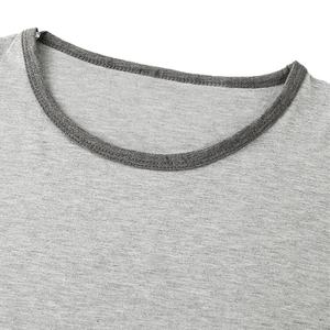 เสื้อยืดออกกำลังกายผู้ชายทรงเข้ารูป คุณภาพสูง ไซส์ใหญ่ ระบายอากาศ แห้งเร็ว ผ้าฝ้าย/โพลีเอสเตอร์ แขนสั้น ขายส่ง - Product Image 4