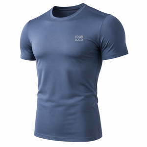 Camiseta Deportiva Personalizada al por Mayor con Tela de Malla Transpirable - Ideal para Entrenamientos de Crossfit, Levantamiento de Pesas y Running para Hombres - Product Image 1