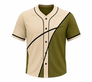 Uniforme de Béisbol Personalizado para Hombre, Diseño con Bloques de Color, Poliéster que Absorbe la Humedad, Manga Corta, Corte Regular, Ropa para Todas las Temporadas - Product Image 4
