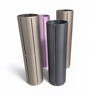 Tuyau en aluminium extrudé sur mesure à plusieurs fentes pour peigne à air chaud, tube creux en aluminium pour outil de coiffure et de beauté OEM ODM