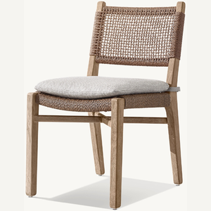 Meubles d'extérieur en promotion, style moderne et épuré, chaise sans accoudoirs durable et de bonne qualité pour une personne. - Product Image 2