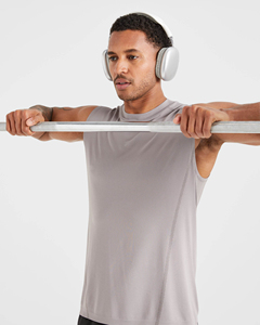 Débardeur côtelé unisexe 2026 personnalisable avec logo, T-shirt de fitness extensible, Gilet de sport pour homme, style décontracté et musclé pour l'été - Product Image 3
