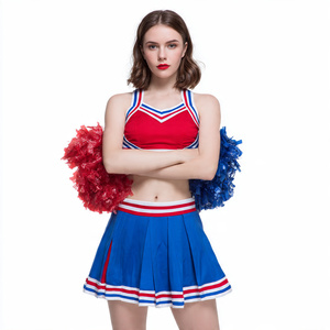 Uniforme Personalizado de Animadoras con Pedrería, Conjunto de Top y Shorts Brillantes para Entrenamiento, Competencia y Actuación en Equipo - Product Image 4