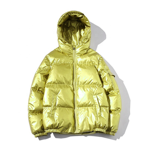Brand New High Quality Custom Made Winter Men's Streetwear Canvas Bubble Jacket Puffer <b>Coat</b> Zipper Lightweight - Product Image 6