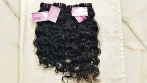 Extensiones de Cabello Humano Remy 100% con Cierre, Doble Trama a Máquina, Envío Rápido, Cabello Virgen Indio Liso, Rizado y Kinky para Mujer, Color Negro - Product Image 5