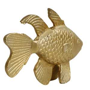 Handmade Aluminum Fish Figurine 20.5x15x4 Cm Jaffs Exports JE2077 Eco-Friendly Durable Modern Design Feng Shui Tabletop <b>Decor</b> - Product Image 4