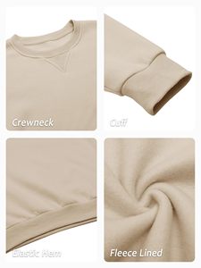 Sweat-shirt pour homme en coton 100% respirant, anti-rétrécissement, col rond, molletonné, décontracté, confortable, prix bas, nouvelle arrivée - Product Image 5