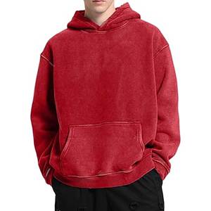 Sudadera con Capucha Personalizada Estilo Vintage con Lavado Ácido, Sudadera Oversize de Gran Gramaje, Marca Privada, Ropa Urbana al por Mayor - Product Image 4