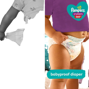 ผ้าอ้อมเด็กไซส์ 3 จำนวน 168 ชิ้น และผ้าเช็ดทำความสะอาดเด็ก Pampers Pull On Cruisers 360 Fit พร้อมขอบเอวยืดหยุ่น - Product Image 3