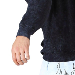 High Quality 100% Cotton Fleece Acid Washed Winter Vintage Sun Fade Regular Fit Hoodie for Men - Product Image 4