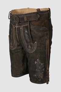 Pantalons courts en cuir véritable pour hommes, vêtement allemand, en cuir véritable, nouvelle collection - Product Image 4