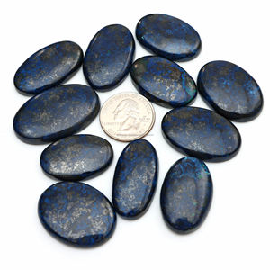 Cabujón de Azurita de Alta Calidad, Cristal Natural Azul Amatista para Joyería, Tamaño Personalizado con Pulido Suave en Oferta - Product Image 4