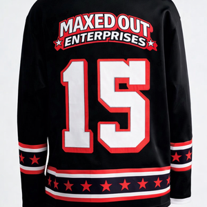 เสื้อฟุตบอลอเมริกันแขนยาวแฟชั่นขายส่ง โพลีเอสเตอร์ 100% รับออกแบบลายพิมพ์ DTF ตามสั่ง ผู้ผลิตชุดกีฬาแบบซับลิเมชั่น - Product Image 3