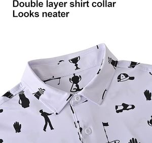 Polo de Golf Premium para Hombre, Secado Rápido, Absorbe la Humedad, Logotipo Personalizado, OEM, ODM, Venta al Por Mayor - Product Image 5