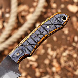 Couteau EDC à lame fixe personnalisé Nordic Forge, fourreau Pancake, 6 pouces, lame pleine longueur, pour le désossage, le camping, la chasse, acier 12c27, qualité industrielle - Product Image 5