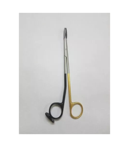 Ciseaux de dissection faciale manuels Trepsat, professionnels, en métal noir et or, instrument chirurgical/médical certifié CE, classe II - Product Image 1