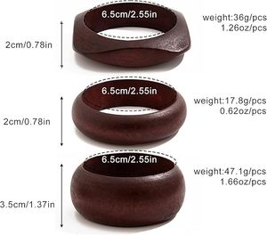 Bangle <b>Bracelets</b> for Women, Resin Bamboo Brown Stretchy <b>Bracelet</b> <b>Stack</b>, Fashion Jewelry for Women - Product Image 3