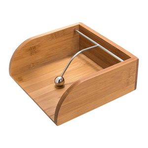 Porte-serviettes portable contemporain en métal et bois avec un design décoratif, idéal pour ajouter du charme à une table à manger traditionnelle - Product Image 5