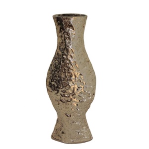 Vase en métal en aluminium et fer de style moderne fait à la main Pot de fleur centre de table décoratif pour bureau à domicile salon style indien - Product Image 6