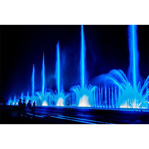 Fuente de Agua Musical Moderna para Exteriores Horticlub con Espectáculo de Luces LED, Sistema de Fuente de Acero Inoxidable Multimedia Grande para Jardín - Product Image 1