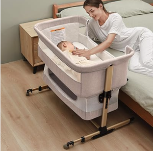 Lit bébé pliable portable en plastique de haute qualité avec hauteur réglable et moustiquaire, design traditionnel pour nouveau-nés et tout-petits - Product Image 4