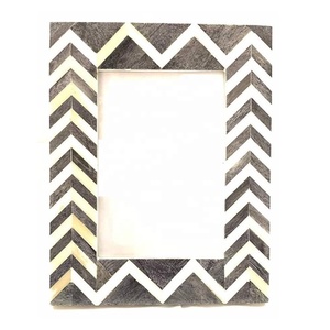 Hot Selling Zig Zag Pattern Bone Inlay Picture <b>Photo</b> <b>Frame</b> Tabletop Handmade <b>Photo</b> <b>Frame</b> Ideal Living Room Office & Home Decor - Product Image 3