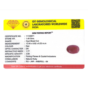 Pierre précieuse naturelle indienne en rubis rouge de 7,4 carats, de forme poire, faite à la main, pour bijoux fins - Product Image 4
