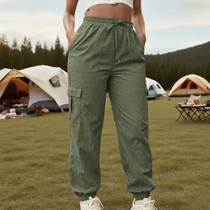 <span class=keywords><strong>Pantaloni</strong></span> <span class=keywords><strong>Cargo</strong></span> da <span class=keywords><strong>Donna</strong></span>, Opzioni Multicolore, Vita Elastica con Coulisse, Leggeri, Antistatici, per Escursionismo e Uso Casual - Product Image 3