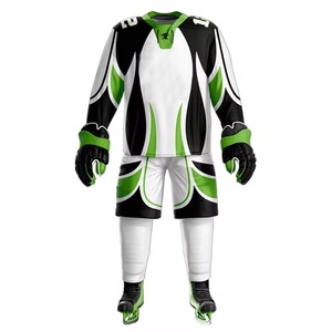 Uniformes de hockey sur glace unisexes de haute qualité 100% polyester les plus populaires - Tailles plus grandes, respirants et anti-humidité - Product Image 5