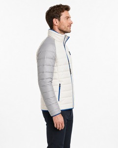 Blouson matelassé noir pour homme, chaud, d'hiver, épais, isolé, en duvet alternatif, col montant, fermeture éclair, style streetwear - Product Image 4