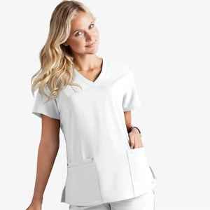 Ensemble de tenues médicales unisexes de haute qualité, style jogger, en coton satiné tricoté extensible dans les quatre sens, sans couture, pour usage hospitalier, livraison rapide - Product Image 2