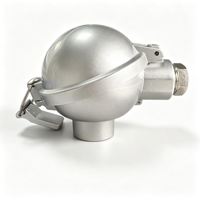 Tête de thermocouple en alliage d'aluminium DANA, type K, IP65, fixation par vis, OEM, OBM, revêtement en poudre personnalisé, sablage, mesure industrielle