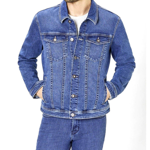 Veste en jean d'hiver personnalisée avec logo pour hommes - Service OEM, position du logo sur le devant, meilleure qualité, coton décontracté - Product Image 2