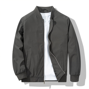 Blouson aviateur réversible et respirant pour homme, coupe-vent imperméable pour l'automne, avec logo frontal, 100 % polyester - Product Image 1