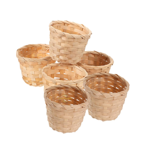 Natural Bamboo Basket Mini Eco Friendly Handmade Gift Basket for Bulk Supply Buyers - Product Image 1