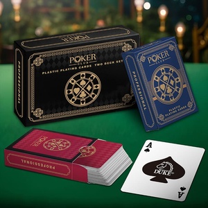 Custom Double Deck 0.35mm Single-side Matte Finish Plastic Playing <b>Cards</b> in Rigid Box - Product Image 6