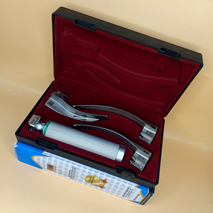 LAPA-737840-9-3 ชุดเครื่องมือส่องกล่องเสียงแบบมาตรฐาน Macintosh ไฟเบอร์ออปติก 3 ใบมีด ชุด 2-3-4 สำหรับผู้ใหญ่ ด้ามจับแบบใช้ซ้ำได้ ใบมีดสแตนเลส 304 - Product Image 3