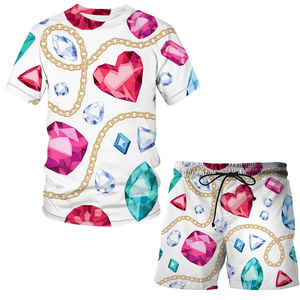 Men's Summer Breathable Quick Dry 100% Cotton Fashion Shorts and T-Shirt <b>Set</b> Plus Size Casual High Street Style <b>Twin</b> <b>Set</b> - Product Image 5