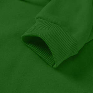 Sweat-shirt vert à col montant, devant uni, coupe droite, manches longues, poignets et ourlet côtelés, marque privée pour les boutiques de vêtements décontractés - Product Image 5