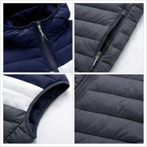 Chaleco con logotipo personalizado ligero en blanco liso burbuja acolchado chaleco para hombres chaleco salvavidas personalizado verano Parka chaqueta para hombre - Product Image 4