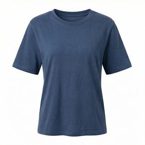 เสื้อยืดคอกลมแขนสั้นทรงปกติสำหรับผู้หญิง คุณภาพสูง ผลิตจากโพลีเอสเตอร์อัดแน่น เป็นมิตรกับสิ่งแวดล้อม  รับออกแบบโลโก้สีตามสั่ง - Product Image 1