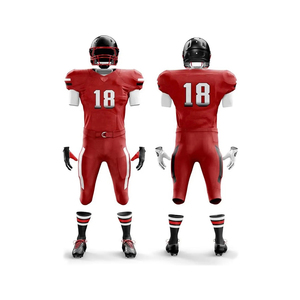Fully Personalized Custom American Football Jerseys Uniforms Breathable Plus Size Unisex Short Sleeves Heat-Transfer Printed - Product Image 4